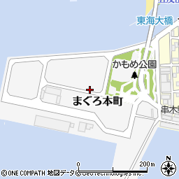 鹿児島県いちき串木野市まぐろ本町周辺の地図