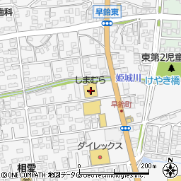 宮崎県都城市早鈴町1677周辺の地図