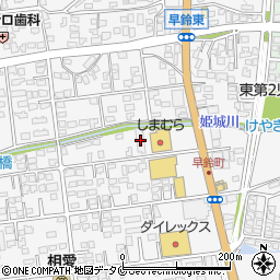 宮崎県都城市早鈴町1674-1周辺の地図