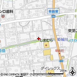 宮崎県都城市早鈴町周辺の地図