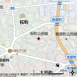 桜町公民館周辺の地図