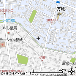 宮崎県都城市一万城町21周辺の地図