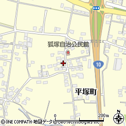 宮崎県都城市平塚町3184-1周辺の地図