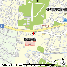 大浦理容店周辺の地図
