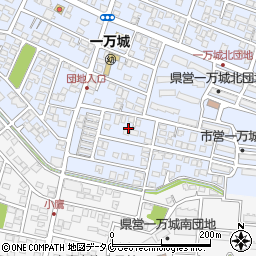 宮崎県都城市一万城町106周辺の地図