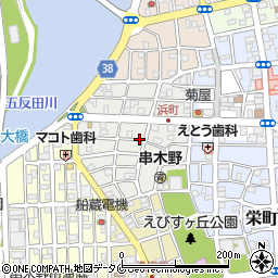 鹿児島県いちき串木野市本浜町周辺の地図
