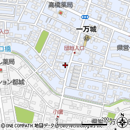 宮崎県都城市一万城町5088周辺の地図