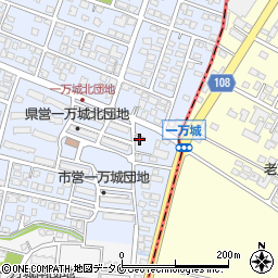 宮崎県都城市一万城町4983周辺の地図