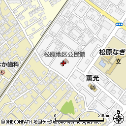 松原地区公民館周辺の地図