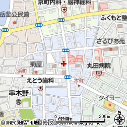 鹿児島県いちき串木野市元町周辺の地図