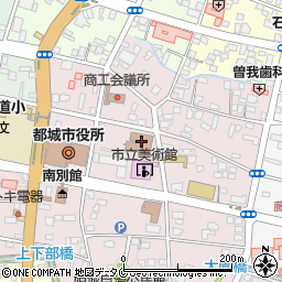 都城市　姫城地区公民館周辺の地図
