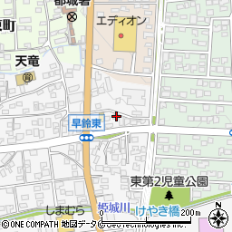 宮崎県都城市早鈴町3222周辺の地図