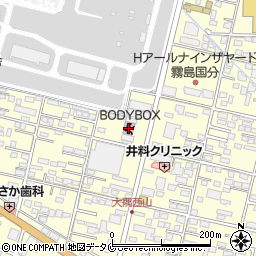 フィットネスジムＢＯＤＹＢＯＸ周辺の地図