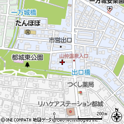 宮崎県都城市一万城町17周辺の地図