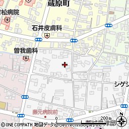 宮崎県都城市早鈴町1-13周辺の地図