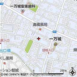 宮崎県都城市一万城町26周辺の地図