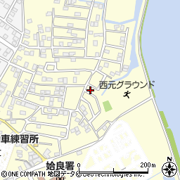 鹿児島県姶良市東餅田3846-17周辺の地図