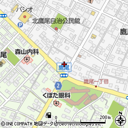 都城鷹尾郵便局周辺の地図