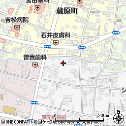 宮崎県都城市早鈴町1-4周辺の地図