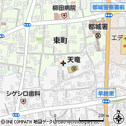 宮崎県都城市東町3周辺の地図