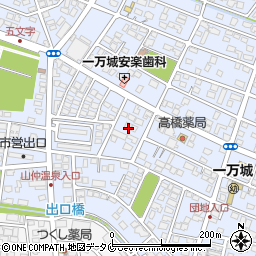 宮崎県都城市一万城町28周辺の地図