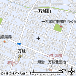宮崎県都城市一万城町94周辺の地図