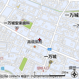 宮崎県都城市一万城町35周辺の地図