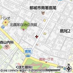 昴西都城校周辺の地図