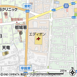 宮崎県都城市上東町3447周辺の地図