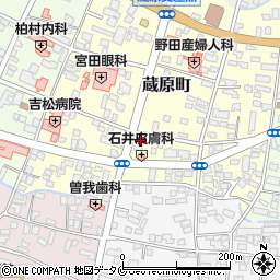 宮崎県都城市蔵原町周辺の地図