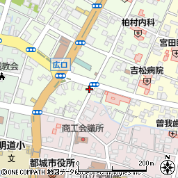 宮崎県都城市上町17-4周辺の地図