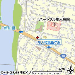 セブンイレブン隼人住吉店周辺の地図