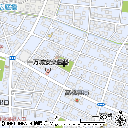 宮崎県都城市一万城町33周辺の地図