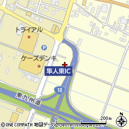 西日本高速道路株式会社　隼人東料金所周辺の地図
