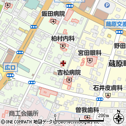 宮崎県都城市上町12-15周辺の地図