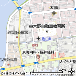 鹿児島県いちき串木野市西塩田町55周辺の地図