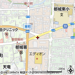 宮崎県都城市上東町5周辺の地図