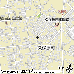 宮崎県都城市久保原町周辺の地図