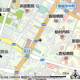 ジブラルタ生命保険株式会社　宮崎支社都城営業所周辺の地図