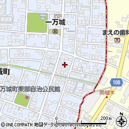 宮崎県都城市一万城町79周辺の地図