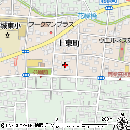 宮崎県都城市上東町20周辺の地図