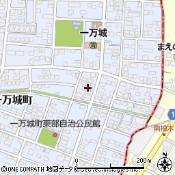 宮崎県都城市一万城町78周辺の地図