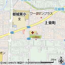 宮崎県都城市上東町14周辺の地図