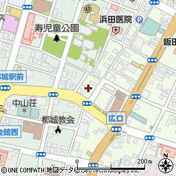 宮崎県都城市上町3周辺の地図
