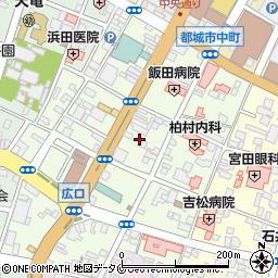 宮崎県都城市上町13周辺の地図