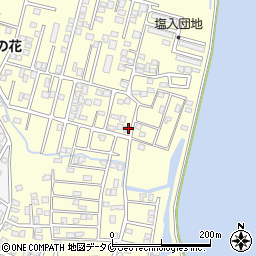 鹿児島県姶良市東餅田1309-3周辺の地図