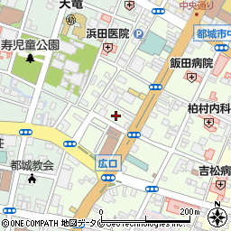 宮崎県都城市上町5周辺の地図