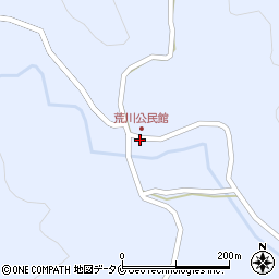 鹿児島県曽於市財部町北俣7550周辺の地図