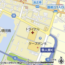 スーパーセンタートライアル隼人店周辺の地図