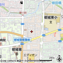 宮崎県都城市上東町6周辺の地図